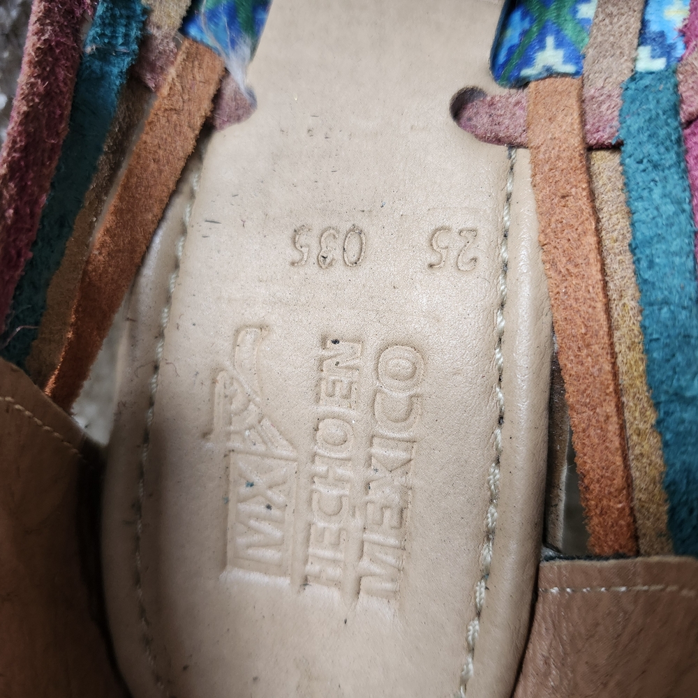 Colorful Woven Wedge Sandals - Picture 2 of 6
